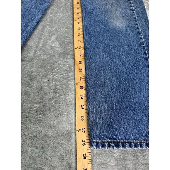 Levi's 505 Regular Fit Straight Leg Jeans Men's Size 34x30 Blue - Picture 14 of 14